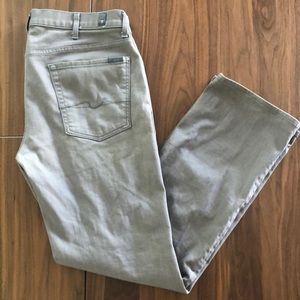 7 For All Mankind Jeans Light Gray Men’s Denim